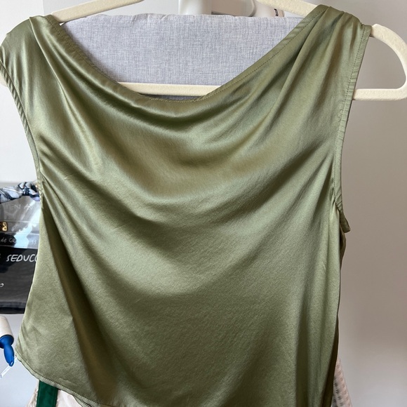 Reformation Annika Off Shoulder Silk Top - Picture 9 of 10